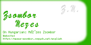 zsombor mezes business card